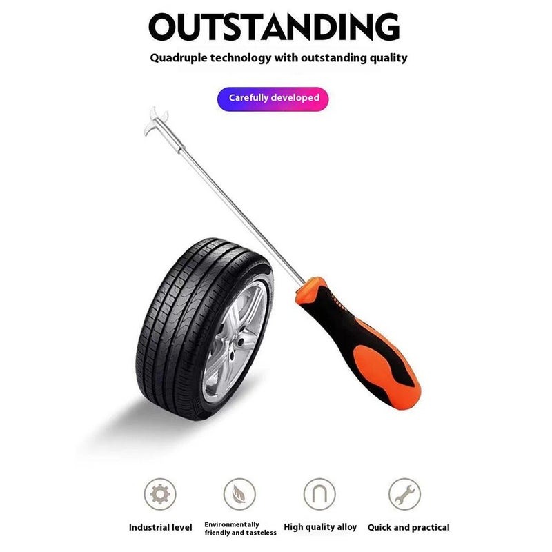 Car Tire Stones Remover Hooks,Car Tire Groove Tool Stone Cleaning Hook,Wheel Tread Stone Gravel Remover Tire Repair Accessories for Car Motor Bike Tire - Image 4